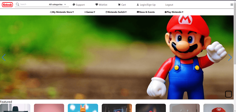 Nintendo-Clone-Web-App Project